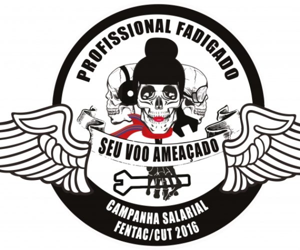 Arte Campanha Salarial FENTAC 2016 vetor em curvas
